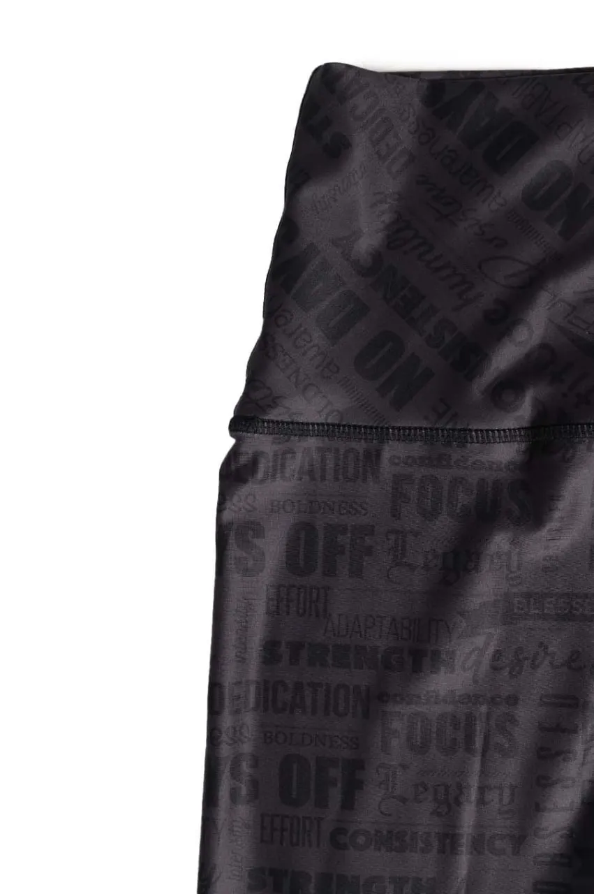 Black on Black Manifesto Leggings