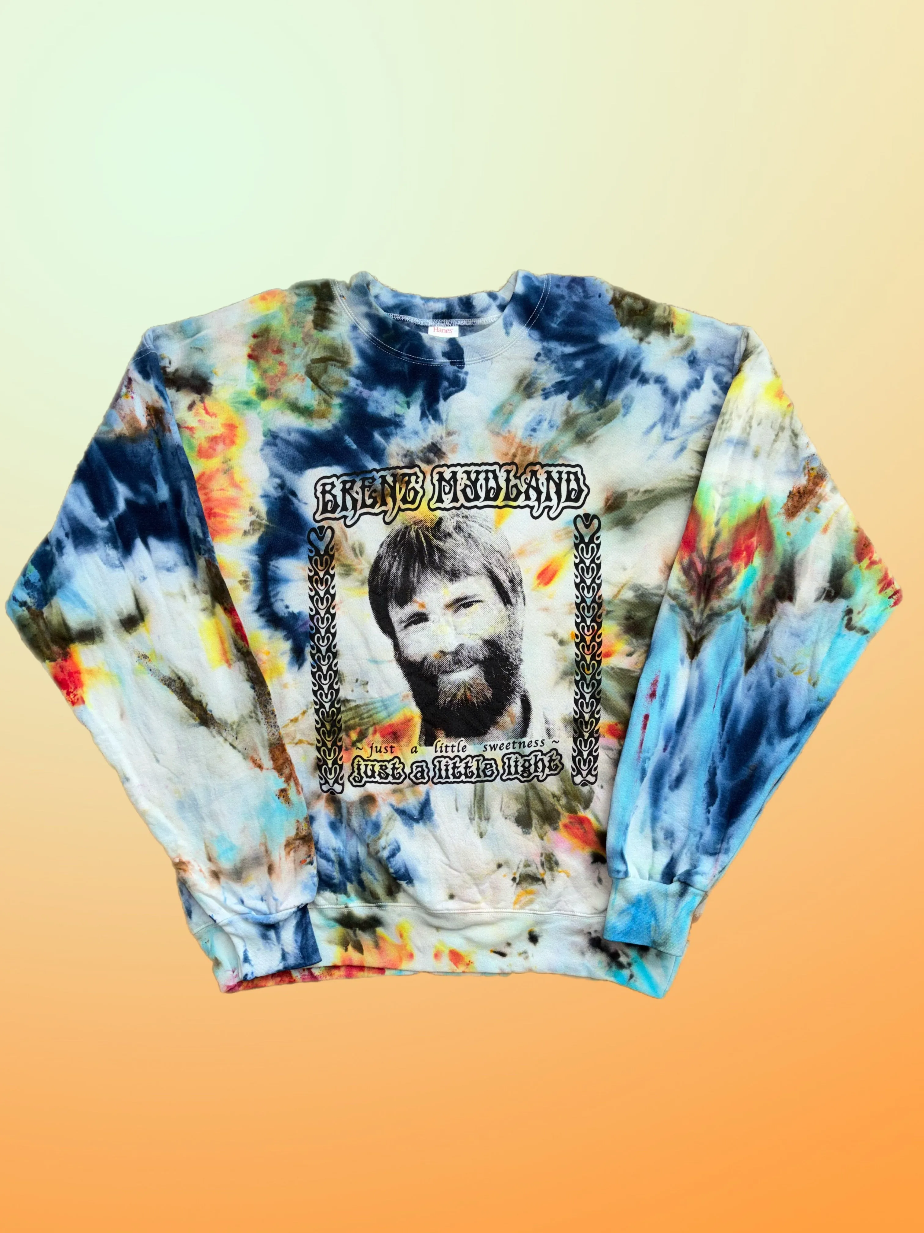 Brent Mydland tie-dyed crewneck