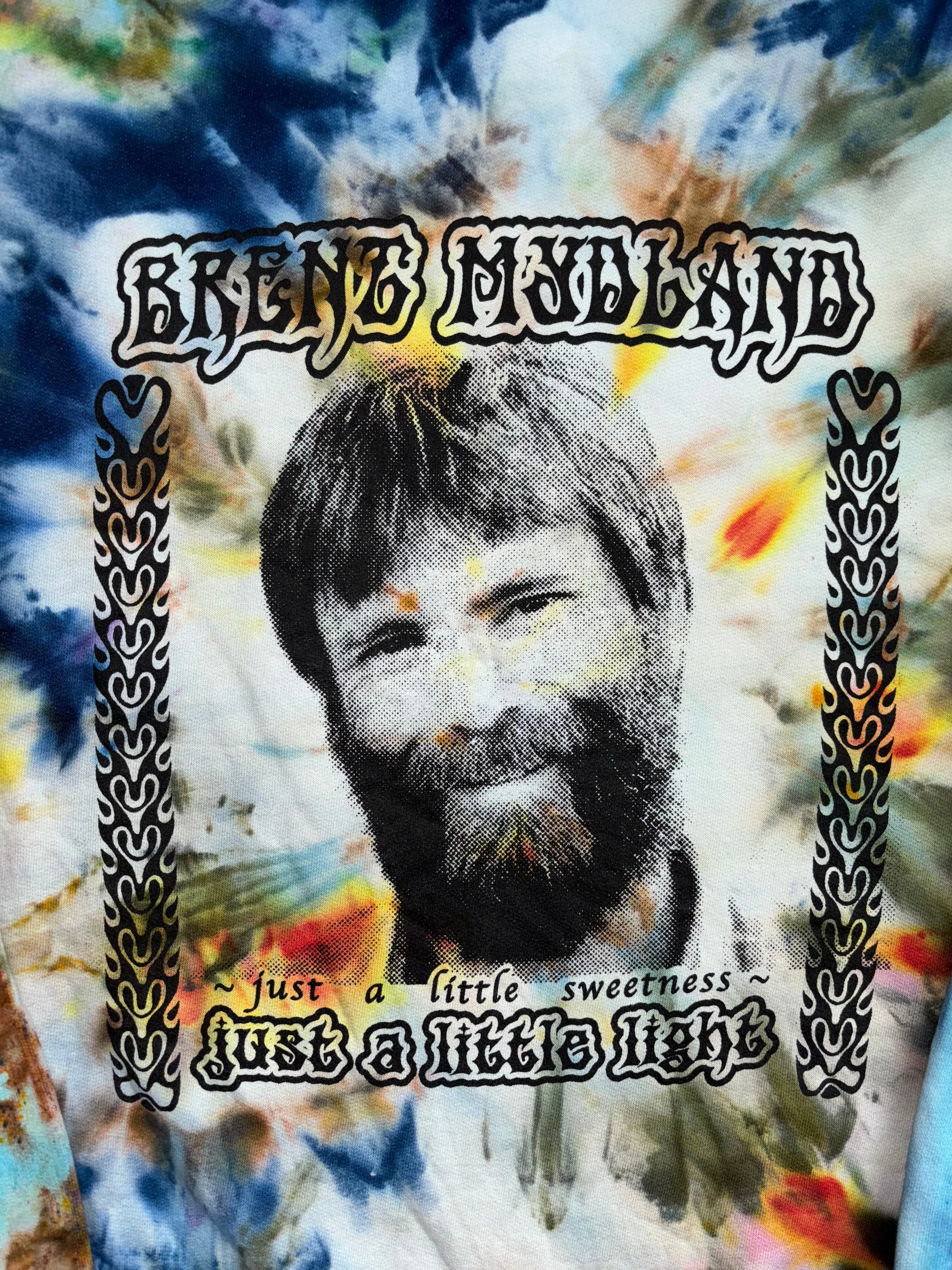 Brent Mydland tie-dyed crewneck