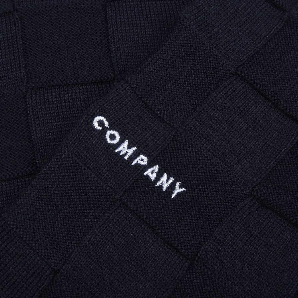 Checked Panel Knitted Crewneck