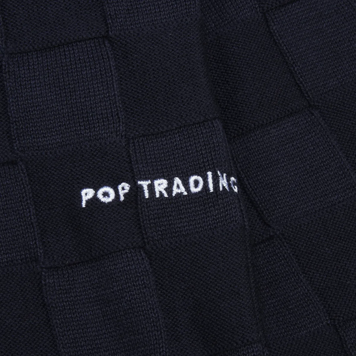 Checked Panel Knitted Crewneck