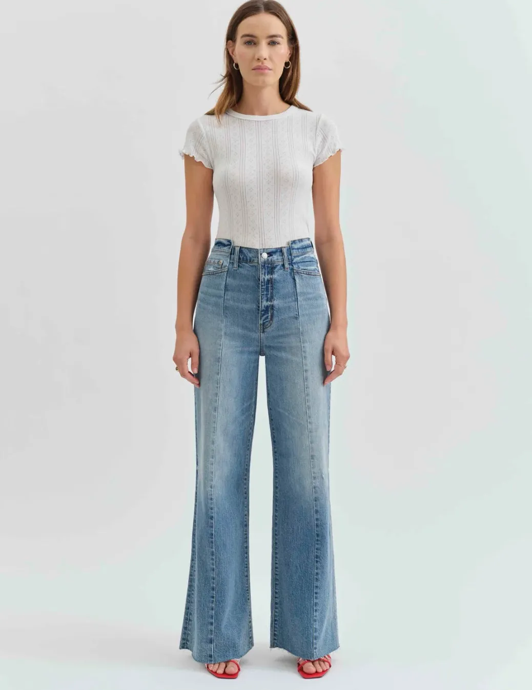 DAZE ROCKY-HIGH RISE PALAZZO-DREAM ON VINTAGE