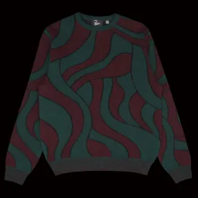 Distorted Waves Knitted Pullover