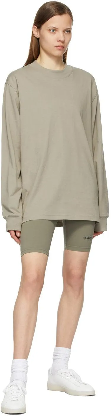 Essentials Grey Athletic Bike Shorts