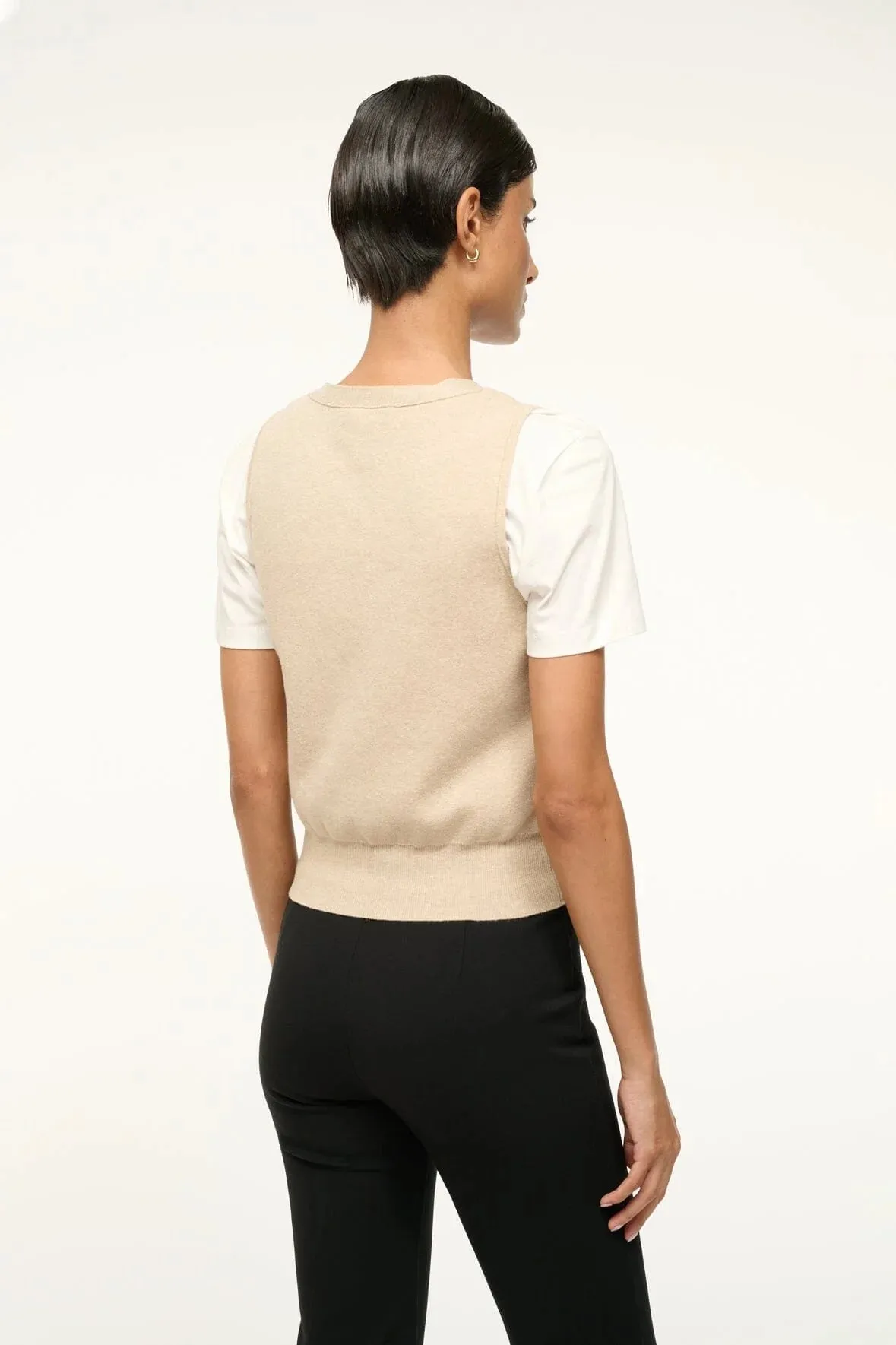 Ficus Sweater Vest Stone
