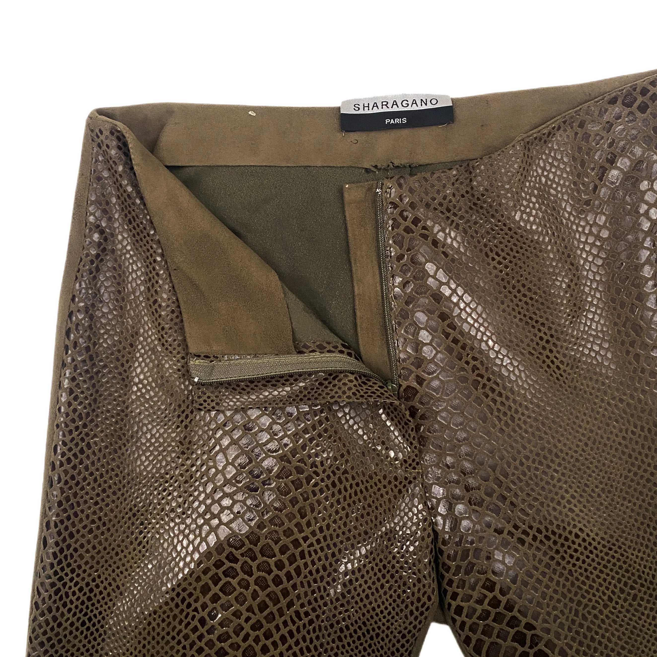 Low Rise Snakeskin Flares (XS)