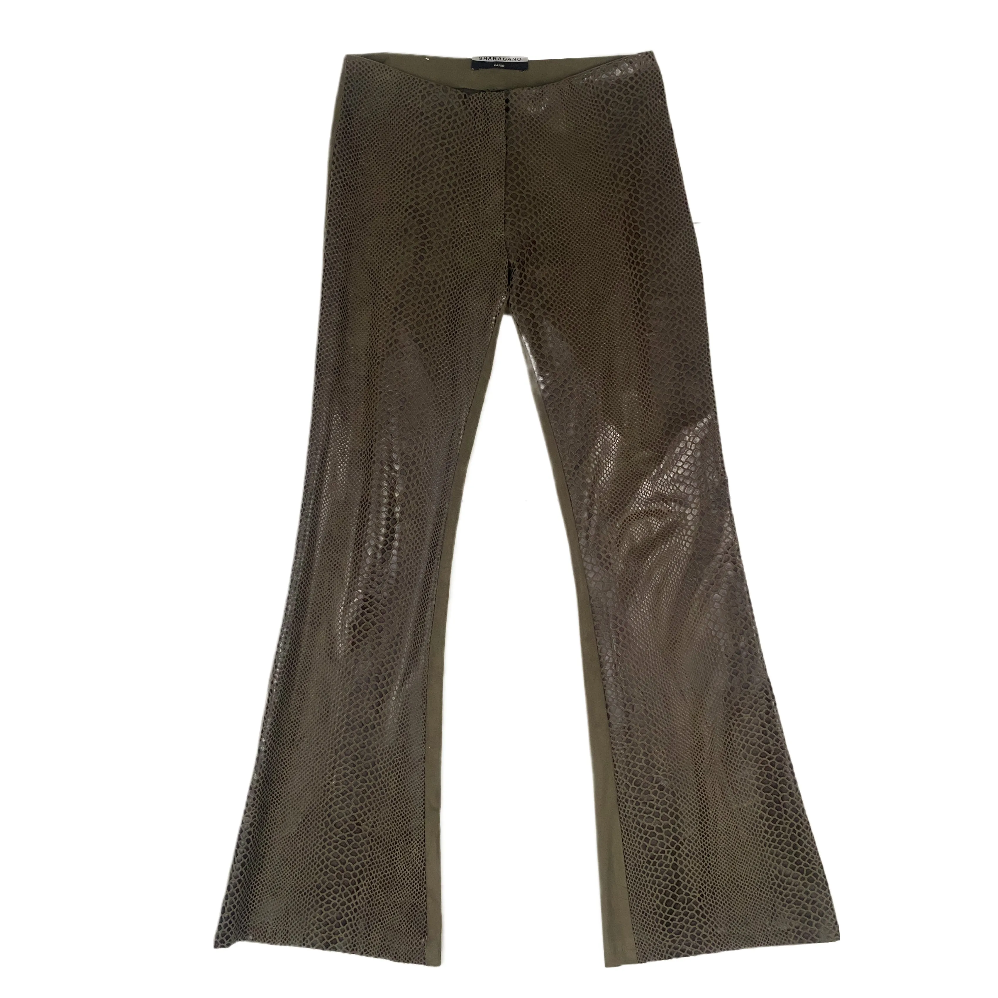 Low Rise Snakeskin Flares (XS)