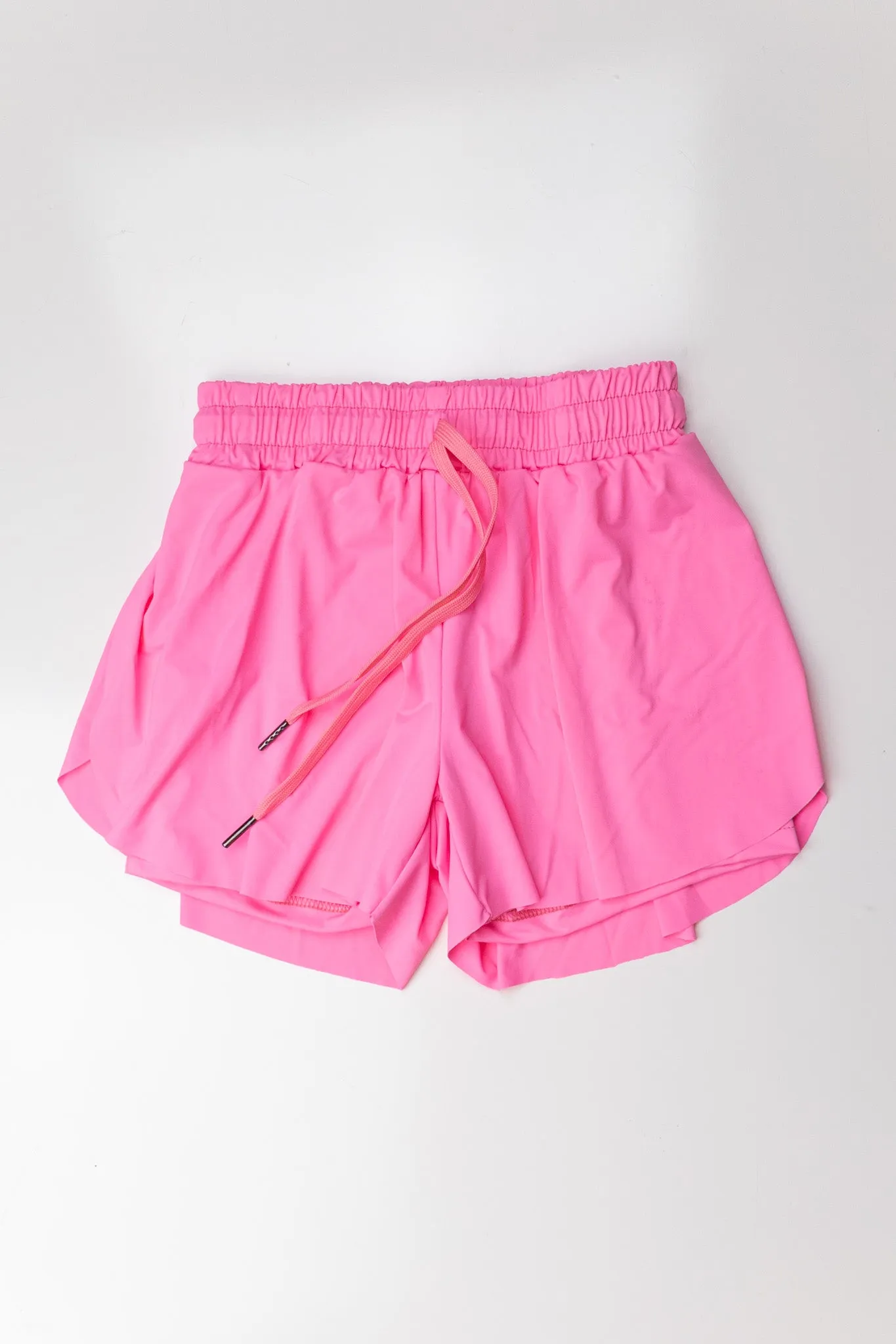 Neon Pink Butterfly Shorts