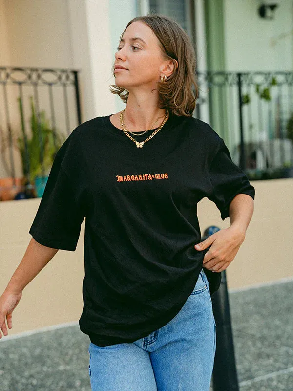 THE CLUBHOUSE MARGARITA CLUB TEE | BLACK