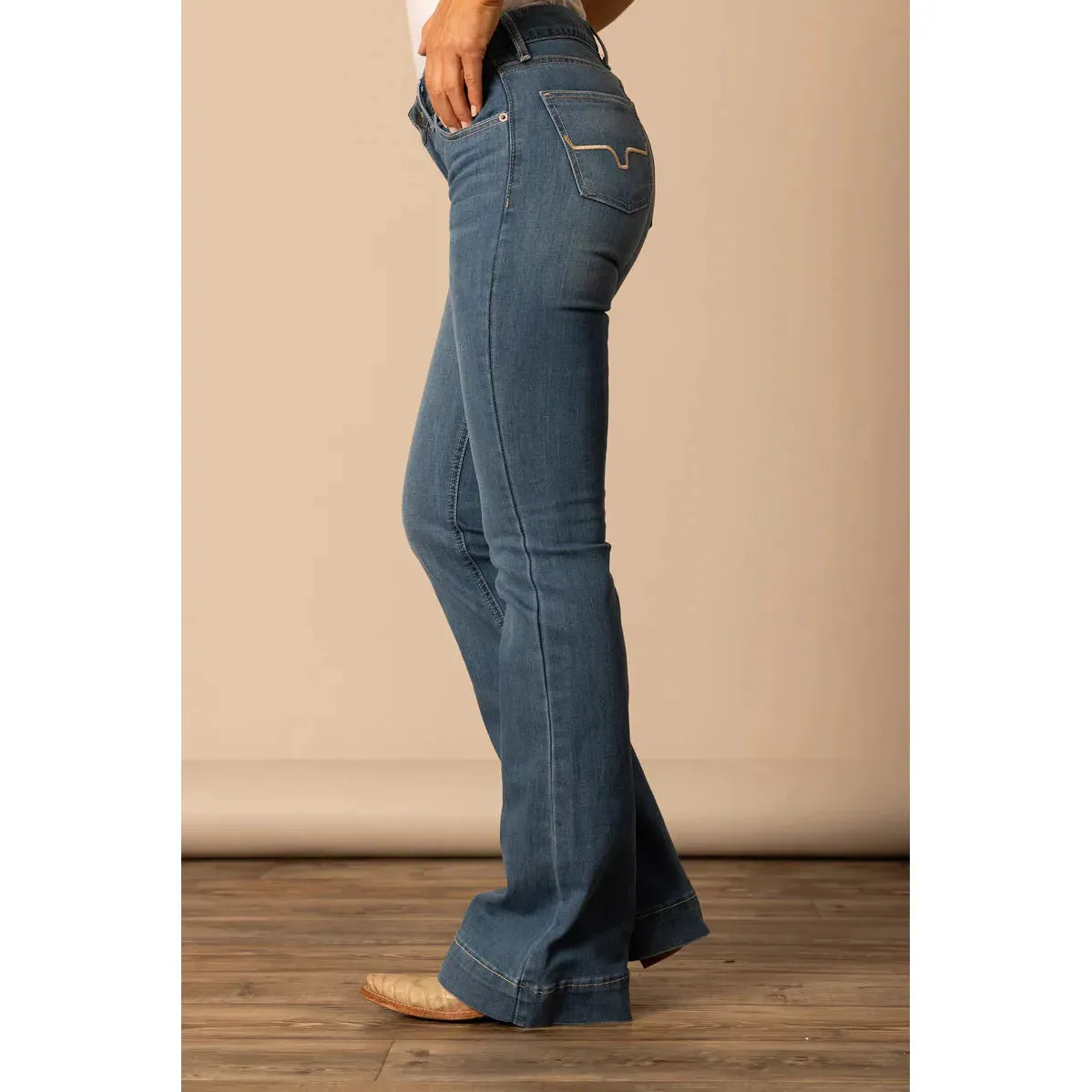 Women's Kimes Ranch Lola Mid Rise Flare Leg Trouser Jean LOLA-SOHO