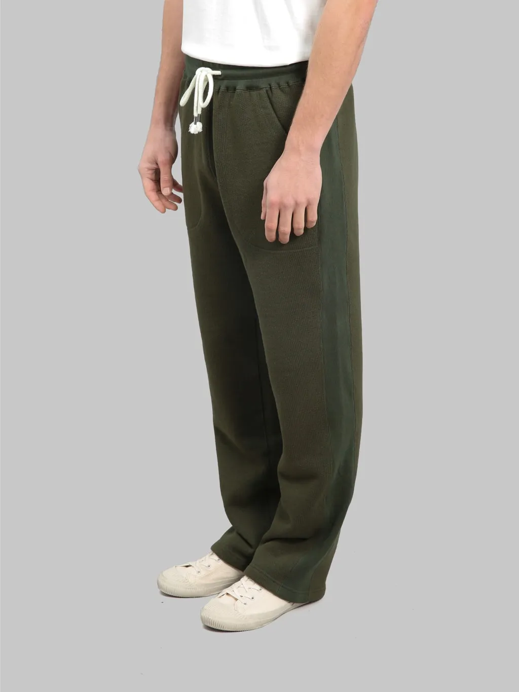 Wonder Looper 876gsm Double Heavyweight French Terry Sweatpants Khaki