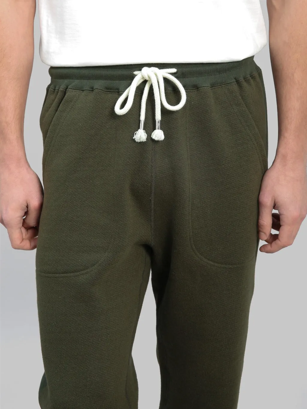 Wonder Looper 876gsm Double Heavyweight French Terry Sweatpants Khaki