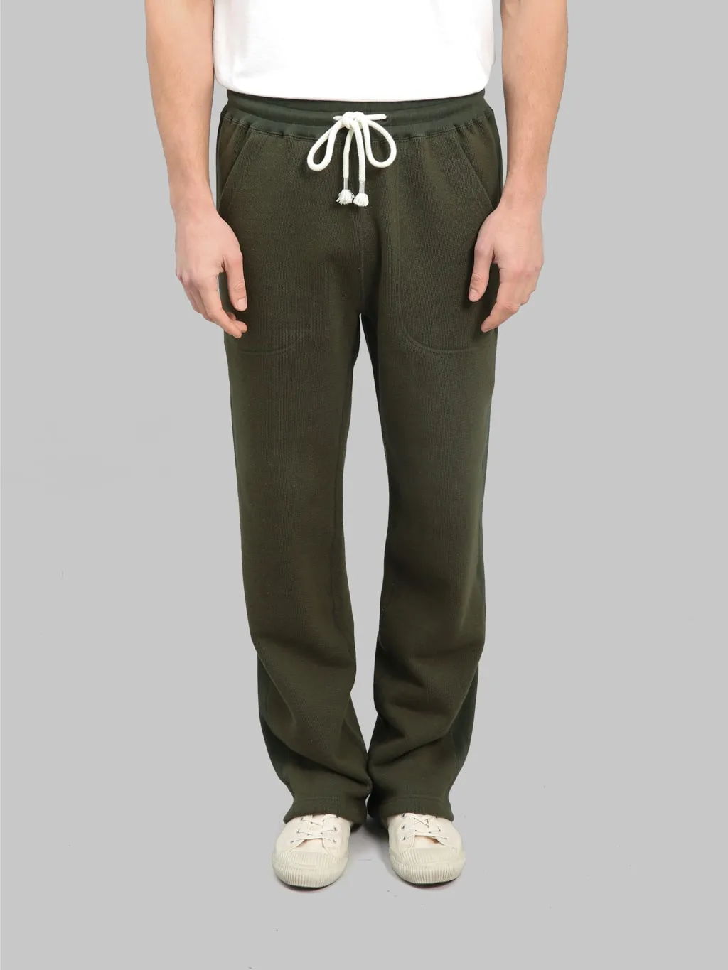 Wonder Looper 876gsm Double Heavyweight French Terry Sweatpants Khaki